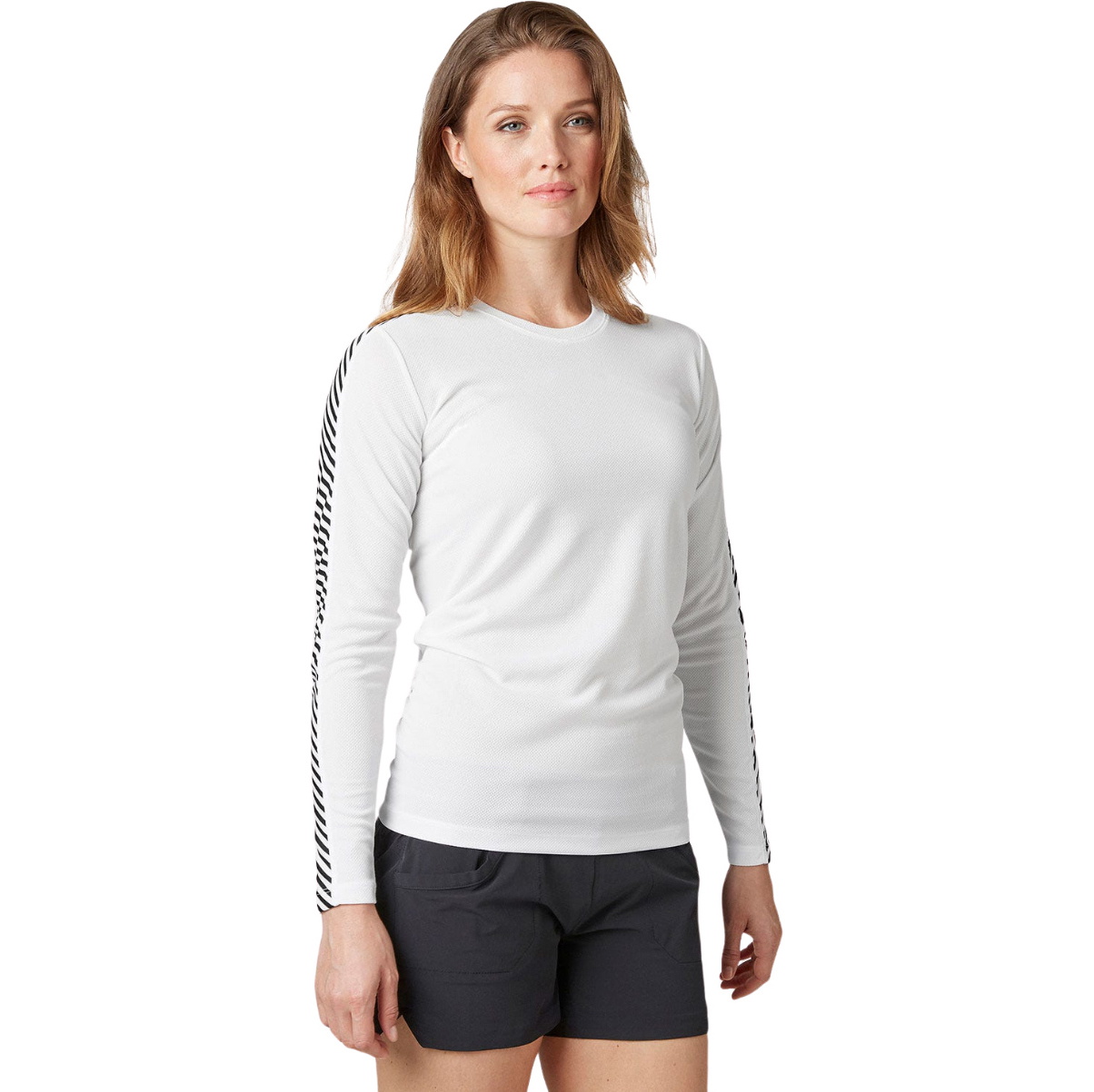 2026 Helly Hansen Womens Lifa Crew Baselayer Top 48326 - White